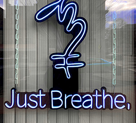 Binghamton Cannabis - Just Breathe Sign -  20023.02.08 - SM