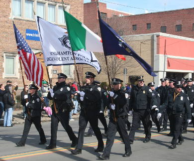 Police in a Parade